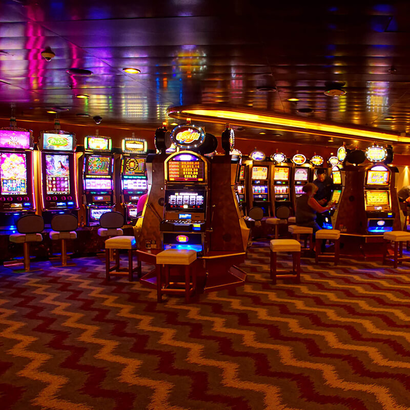 Slot machines at a casino.