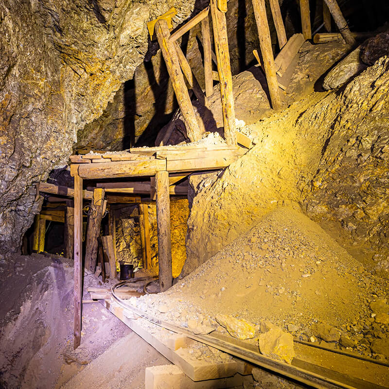 A historic gold mine tour.